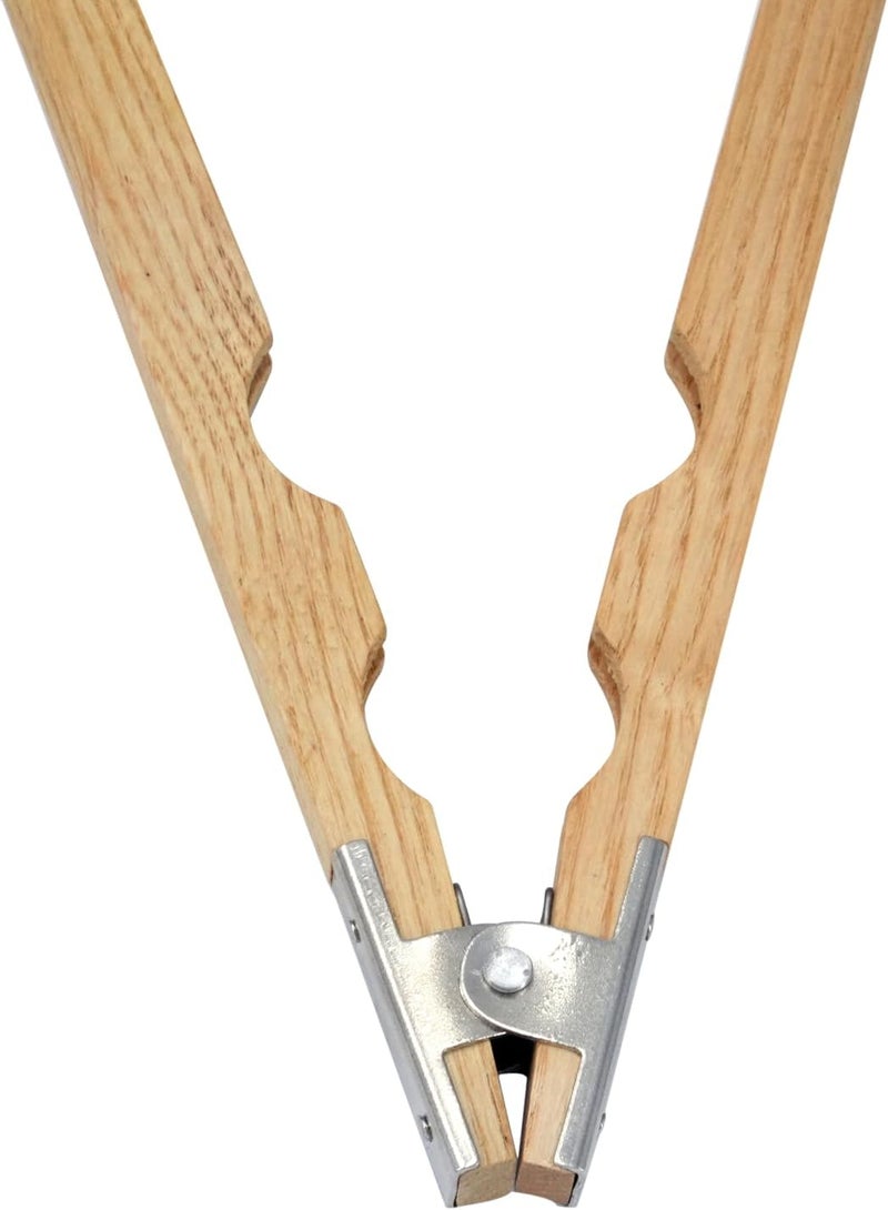 TAURISH Wood Ring Holder Hand Clamp 8-Inch Wooden Grinding Handle for Jewellery Making, Lightweight Tool with Metal Hinged Spring - Professional Quality for Polishing and Grinding Rings - Image 5